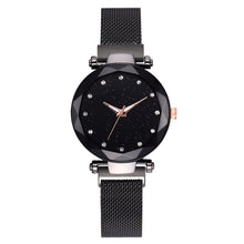 Load image into Gallery viewer, Luxury Ladies Clock Magnet Starry Sky Diamond Watch